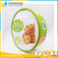 Round Cookie Use and PP Plastic Type Cookies Plastic container with Lid, Biscuit Container Colorful Plastic in Packageing Boxes